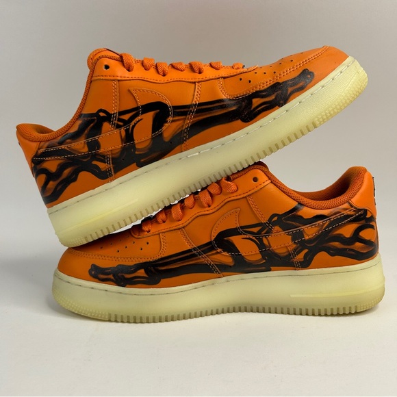 Nike Air Force 1 “Orange Skeleton Halloween” 2023 - Picture 3 of 8